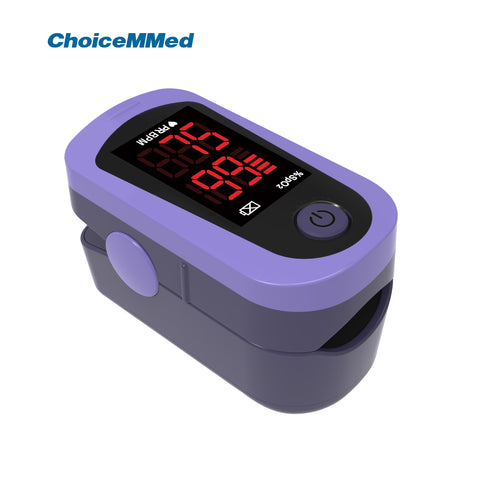 CHOICEMMED MD300C13 LED Digital Finger Pulse Oximeter Blood Oxygen Saturation SPO2 Heart Rate Monitor Tonometer Household