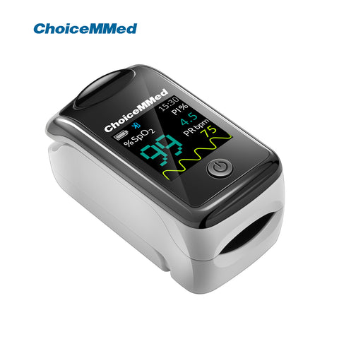 ChoiceMMed MD300CI218 OLED Medical Finger Pulse Oximeter With Bluetooth For Measuring Oxygen Saturation (SpO2)