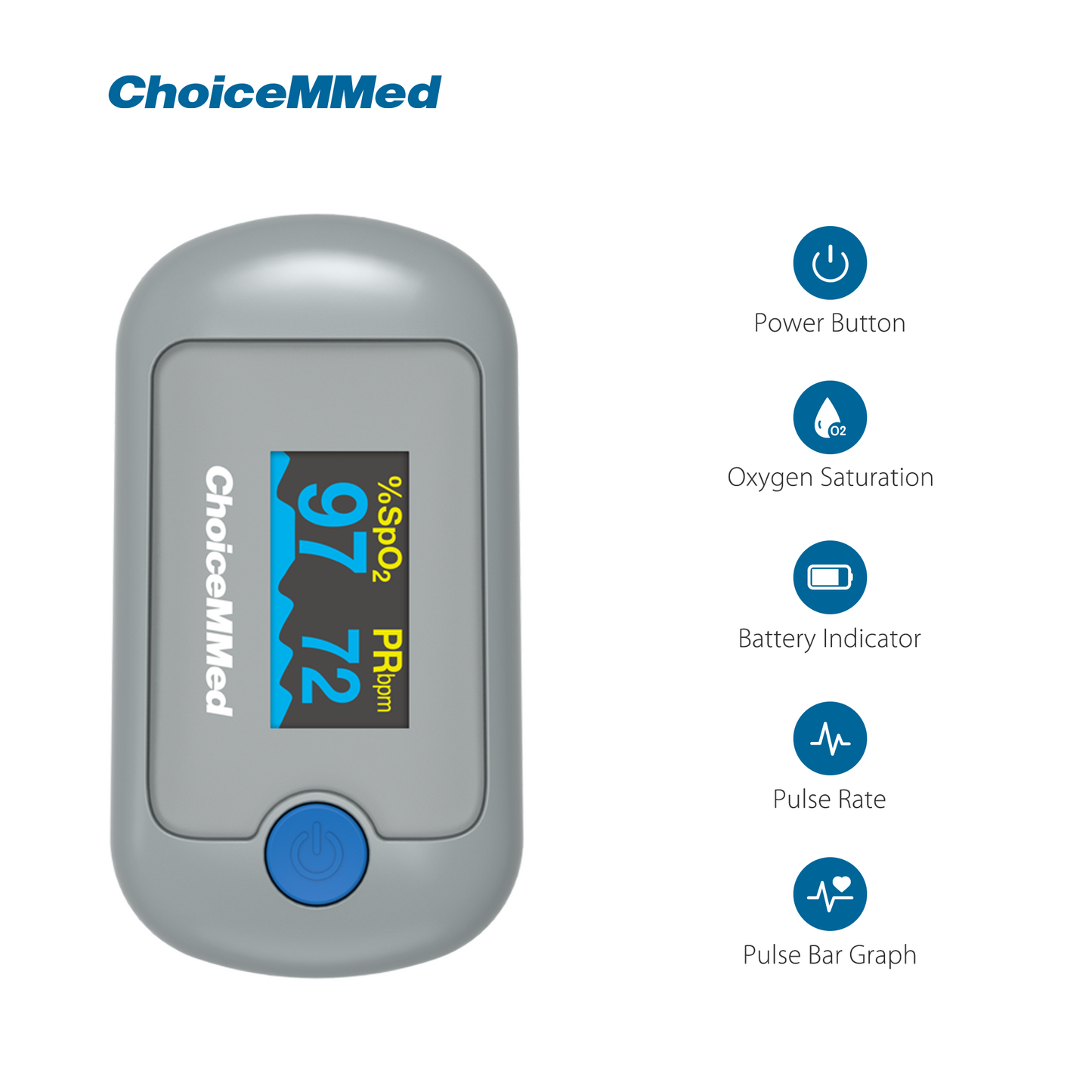ChoiceMMed MD300CN330 OLED Fingertrip Pulse Oximeter