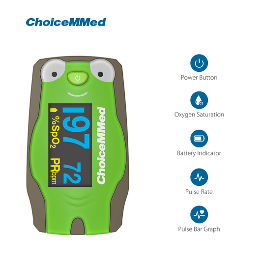ChoiceMMed MD300C53 Children Pediatric (Kids) Fingertip Pulse Oximeter for Kids