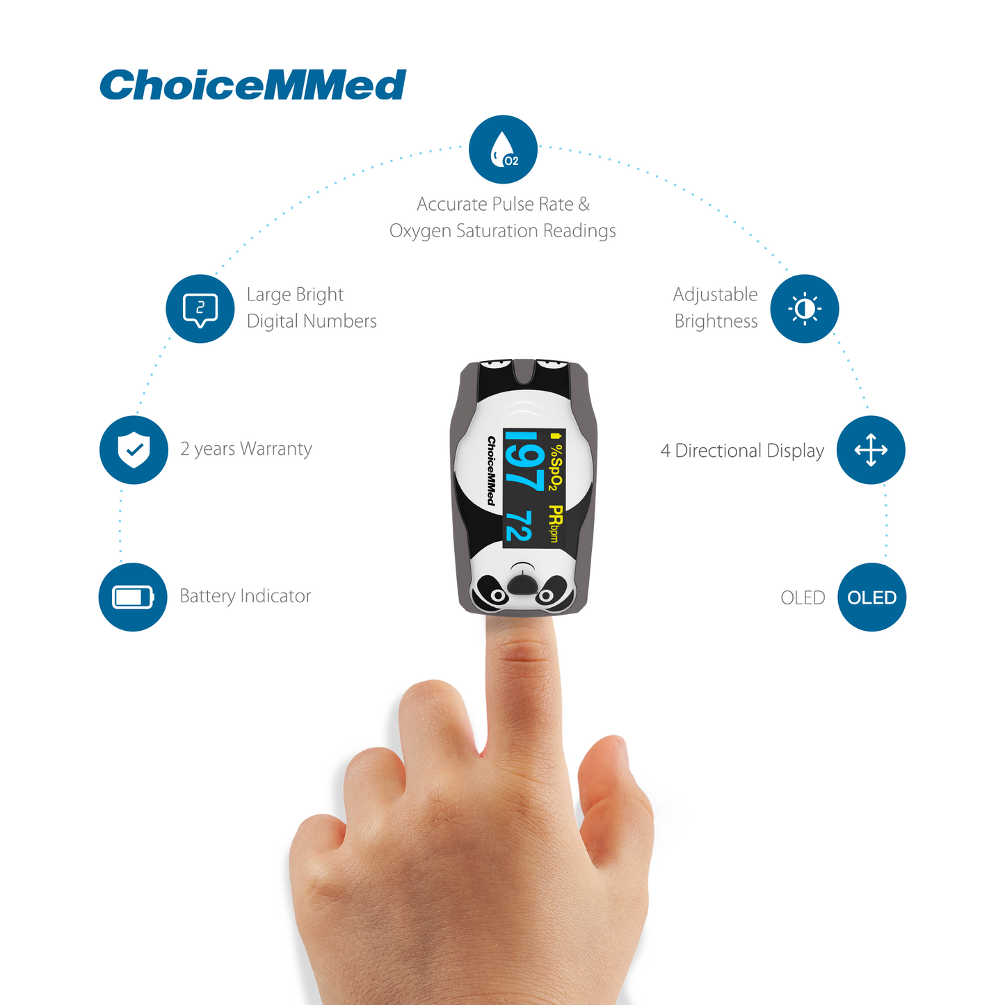 CHOICEMMED MD300C55 Children Pedia Pulse Oximeter