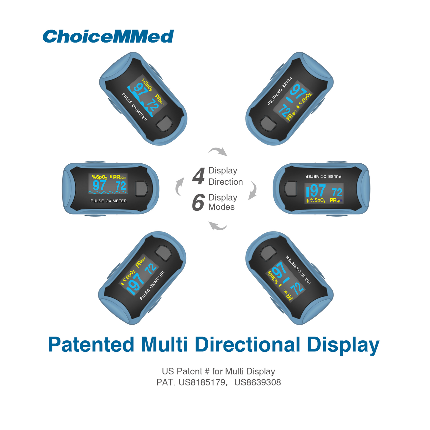 CHOICEMMED MD300C29 Professional Medical CE & FDA Approved Fingertrip Oxygen Pulse Oximeter Oxywatch for Covid 19 Pulse Oximeter for Coronavirus
