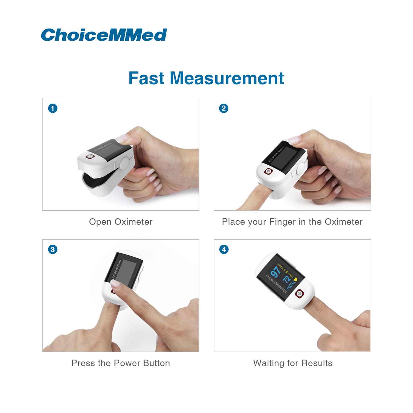 CHOICEMMED MD300C228 Bluetooth Fingertrip Pulse Oximeter Oxywatch