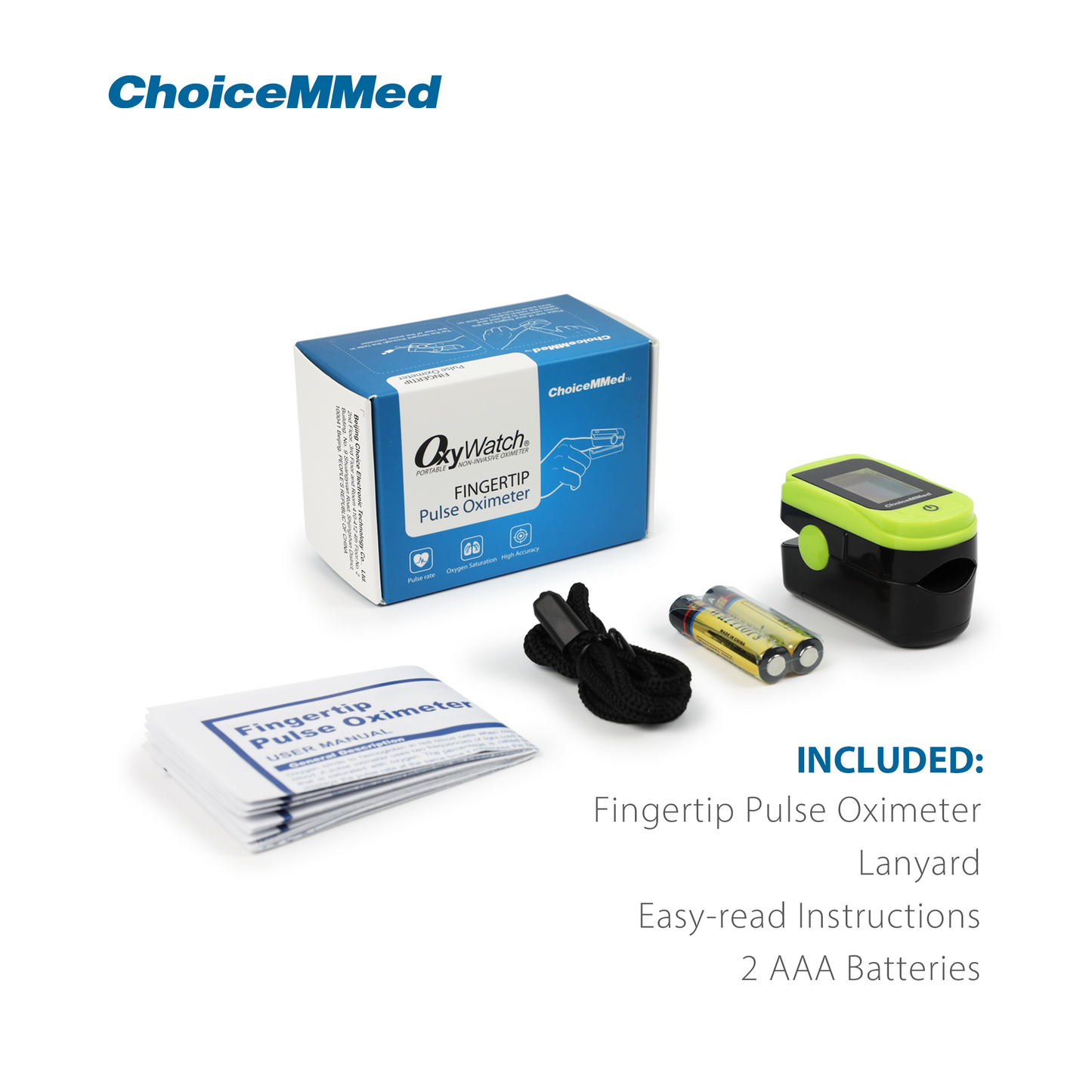 CHOICEMMED MD300C15D Best CE & FDA Approved Finger Pulse Oximeter for Covid 19 Pulse Oximeter for Coronavirus