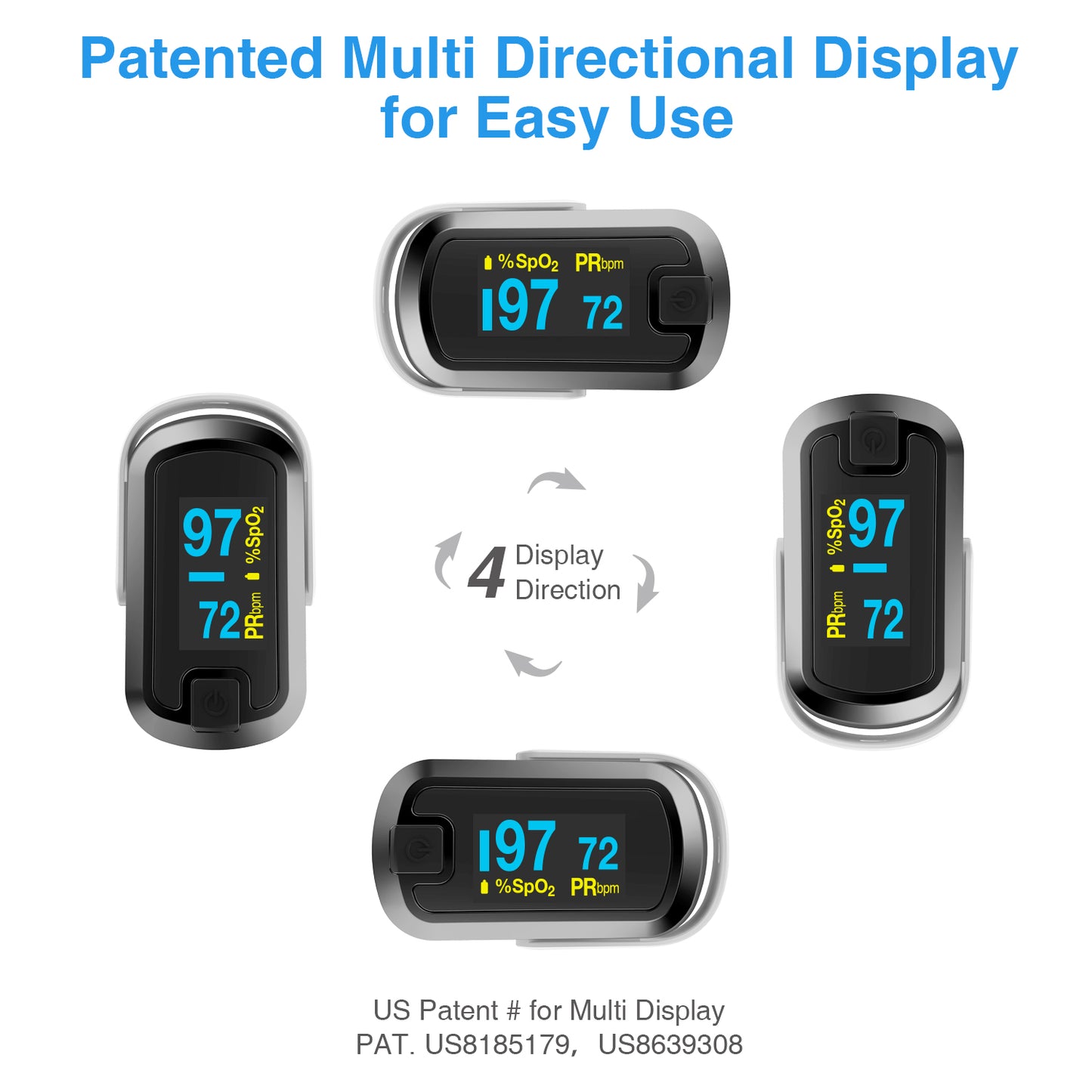Mibest MD300CN340 Professional Medical OLED Finger Pulse Oximeter Oxywatch