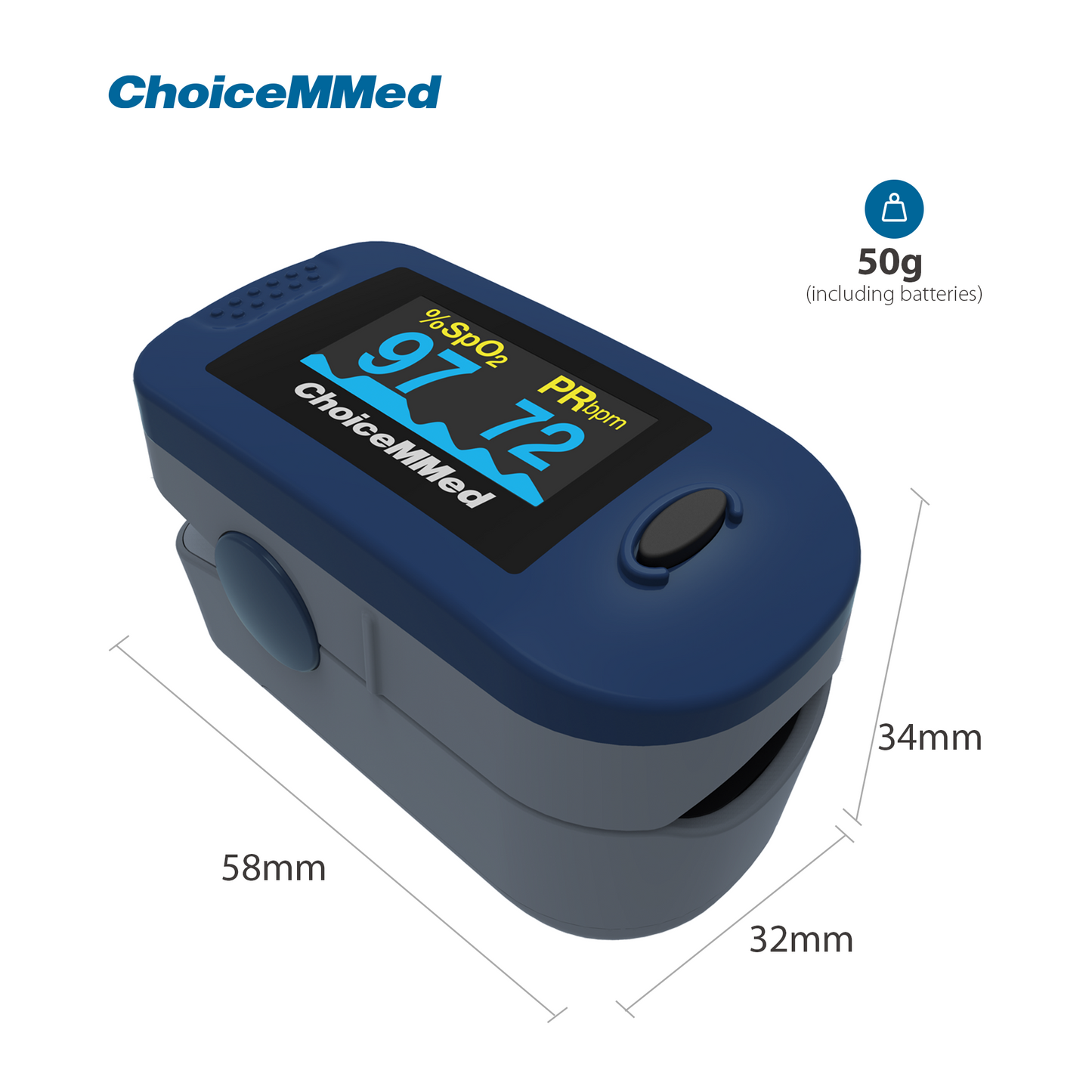 CHOICEMMED MD300C2 OLEDフィンガートリップパルスオキシメータ