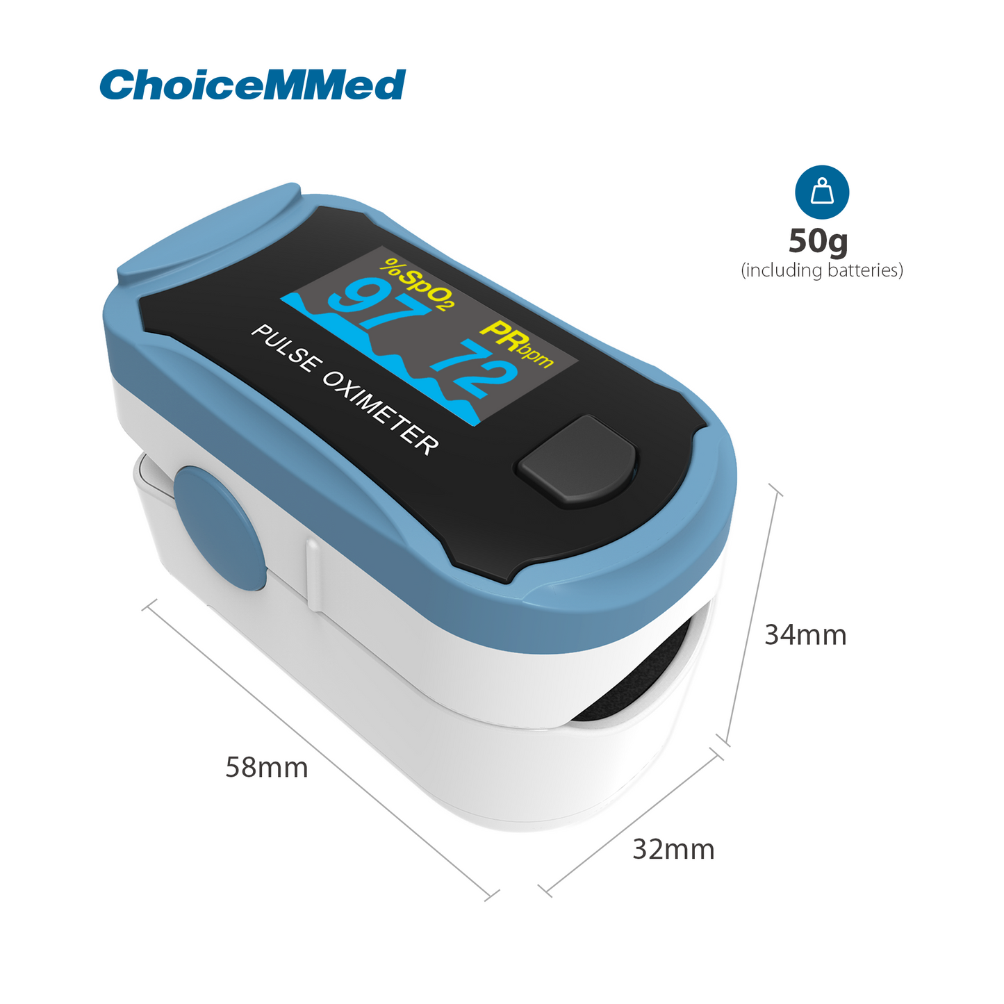 CHOICEMMED MD300C29 Professional Medical CE & FDA Approved Fingertrip Oxygen Pulse Oximeter Oxywatch for Covid 19 Pulse Oximeter for Coronavirus
