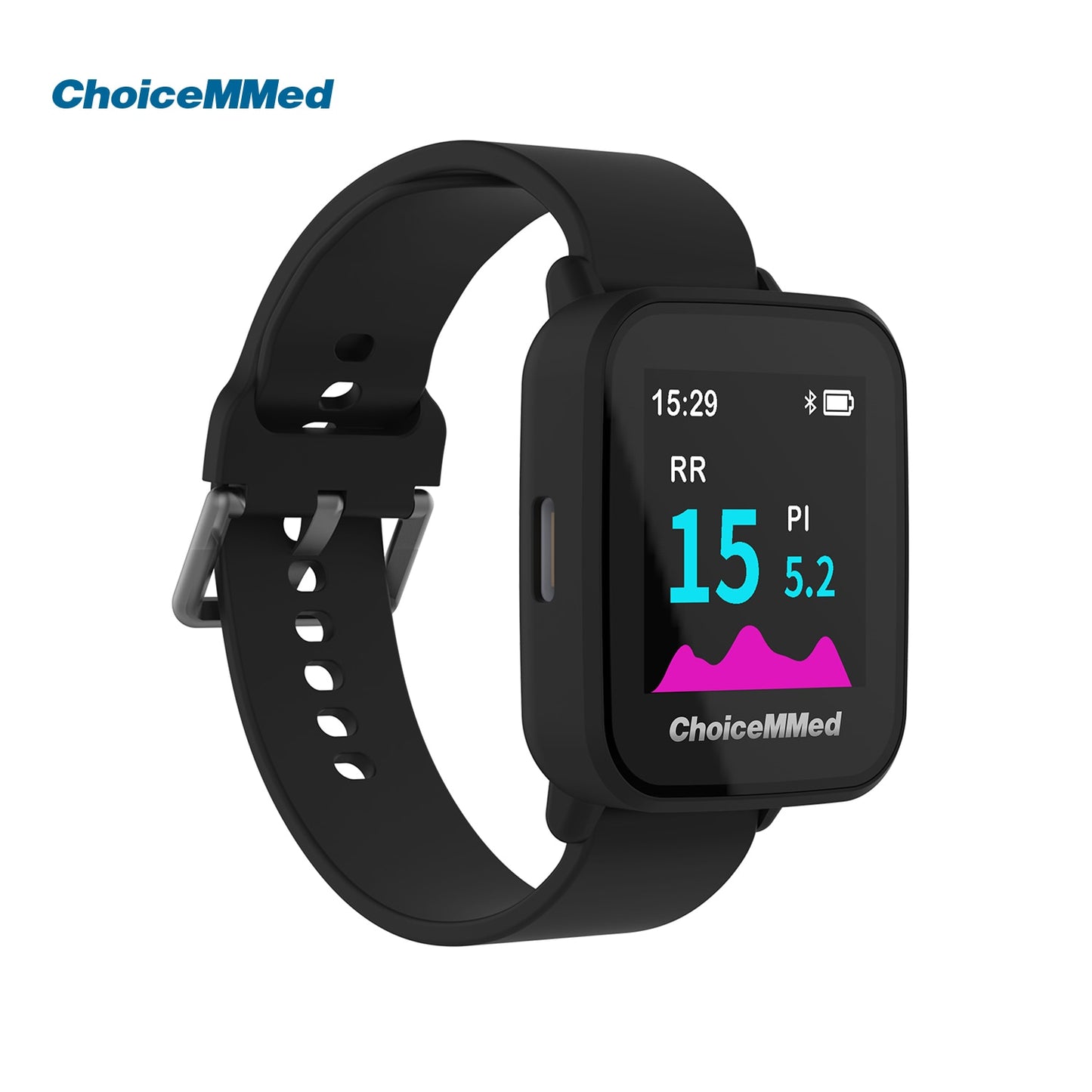 ChoiceMMed MD300W628 Bluetooth Wrist Pulse Oximeter with Silicone Test OSAHS SpO2 Sensor Sleep Oxygen Monitor House Use