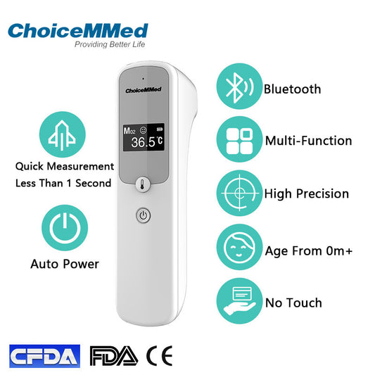 ChoiceMMed CFT-308 ホワイトエレクトロニックインテリジェンスデジタルOLED赤外線温度計