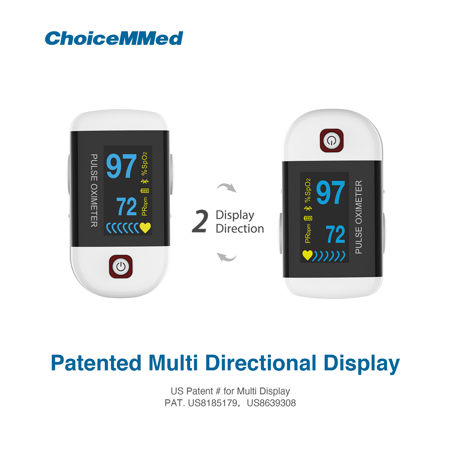 CHOICEMMED MD300C228 Bluetooth Fingertrip Pulse Oximeter Oxywatch