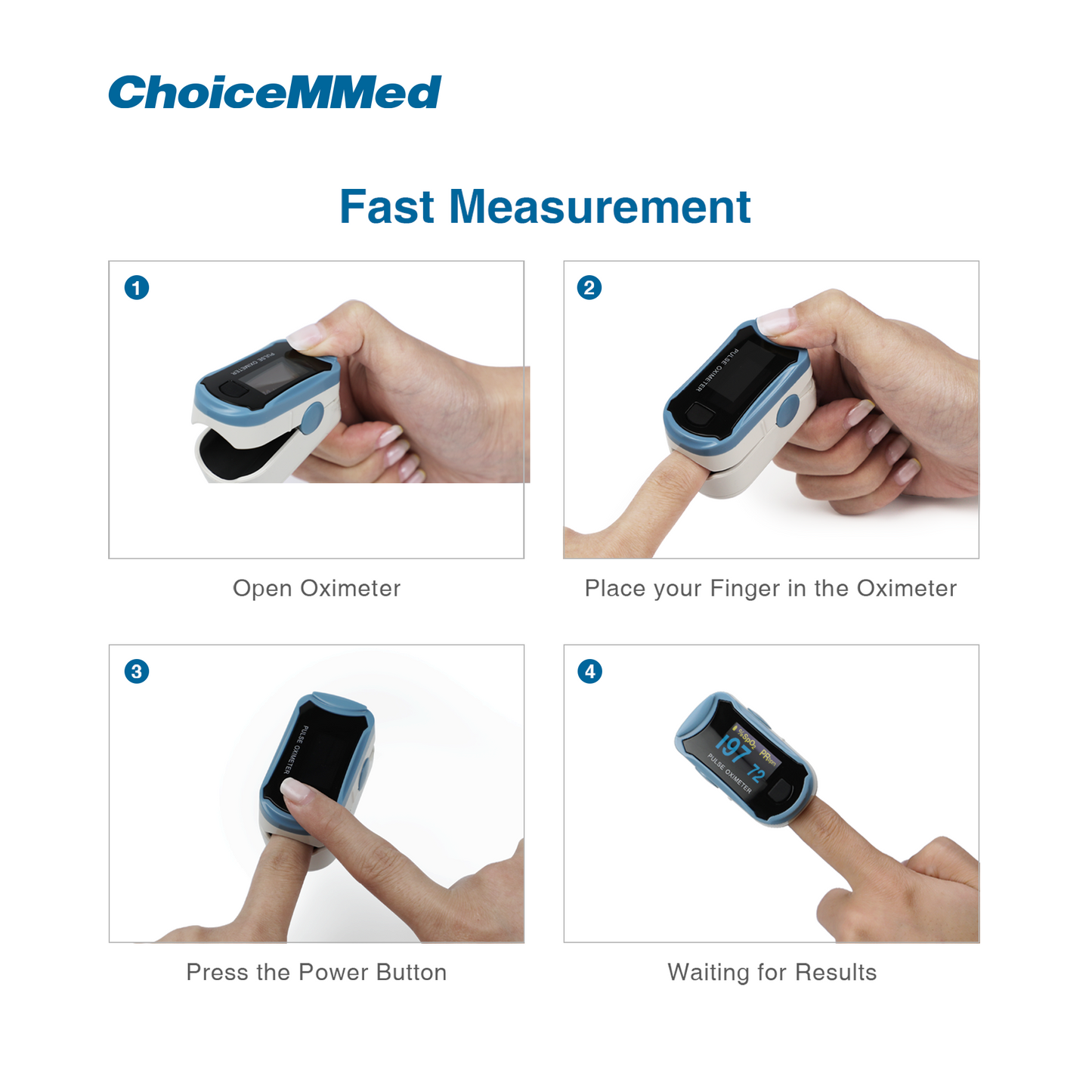 CHOICEMMED MD300C29 Professional Medical CE & FDA Approved Fingertrip Oxygen Pulse Oximeter Oxywatch for Covid 19 Pulse Oximeter for Coronavirus