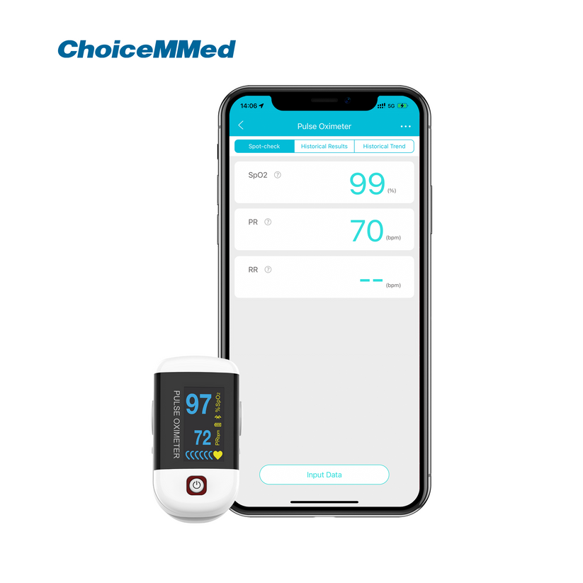 CHOICEMMED MD300C228 Bluetooth Fingertrip Pulse Oximeter Oxywatch
