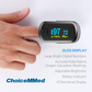 Mibest MD300CN340 Professional Medical OLED Finger Pulse Oximeter Oxywatch